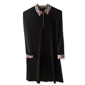 Paniz Nova Check Collar Midi dress, Small